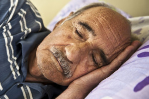 Old man sleeping